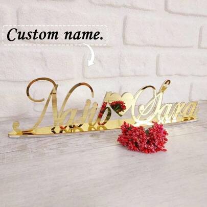 Customized Acrylic Name Signs, Mirror Signs, Wedding Table Decor, Engagement Signs, Nameplates, Personalized Wedding Signs, Acrylic Letters, Surname Signs,Multi-Functional,Durable,Anti-Mold,Ornamental,Exquisite,Stylish,High-Quality,Adorable,Modern,Custom,Unique,Personalized,Ideal Gifts For Him,Ideal Gifts For Her,Her,Boyfriend,Girlfriend,Dad,Mom,Family,Friends,Youth,Youth,For Anniversaries,For Birthdays,For Housewarming,For Graduation,Kitchen,Dining Room,Bedroom,Office,Living Room,Home,Garden,Tea Room,Personal Items