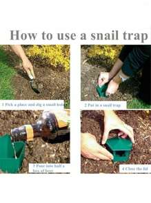 1/2/5pcs Green Gardening Seed Planting Tools Snail Box, Creative Luring Cage Trap PVC Snail Catcher, Suitable For Garden, Outdoor Decor, Gardening, Multifunctional Household & Gardening Items