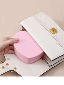 1 pièce Jolie boîte à bijoux avec miroir, boîte de rangement pour pinces à cheveux, boîte à bibelots en forme de cœur, cadeau d'anniversaire pour les filles, boîte à bijoux, support à bijoux, boîte à bijoux de bureau