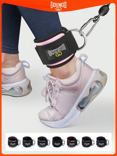 GOUNOD قطعة واحدة من أساور الكاحل القابلة للتعديل مصنوعة من النيوبرين، لتمارين رفع الأثقال وتمديد الساق ولياقة بدنية،دعم الكاحل، إكسسوارات صالة الألعاب الرياضية