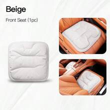 New Car Seat Cushion Luxury Leather Waist Back Support Pillow Breathable Non-Slip Driver Seat Pad Universal Lumbar Pillow