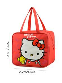 Sanrio 1pc schattige Kitty dikke waterdichte draagbare lunchtas met geïsoleerde lunchboxtas Cartoon kinder bento-tas geïsoleerde tas