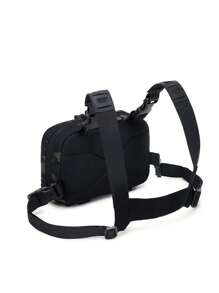 Bolsa de pecho para hombres, bolsa MOLLE para exteriores, bolsa de camuflaje multifuncional para pesca, ciclismo, campamento, adecuada para adolescentes, atuendo casual de verano, deportes al aire libre, viajes de vacaciones, regalos de cumpleaños o accesorios de graduación