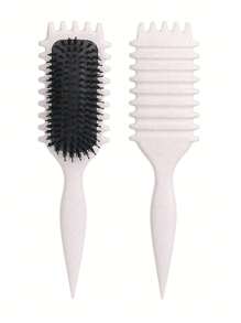 Hair brushes-EU+UK 2026新款猪鬃卷发梳 - 快速造型,打造卷发造型,减少头发断裂,男女通用 - 彩色 - 查看 11