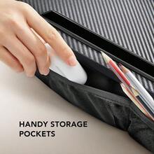 HUANUO Portable Lap Laptop Desk With Pillow Cushion, Fits Up To 15.6 Inch Laptop, With Anti-Slip Strip & Storage Function For Home Office Students Use As Computer Laptop Stand, Book Tablet