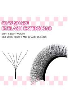 GLAM&NEED 10 Rows D-Curl Automatic Blooming W-Shaped 3D/4D/5D/6D/7D/8D/YY/6D Mink Lashes/Wet Lashes/5D Flower/Flat Oval/Easy Fan/Eyelash Extension/Jingling/Manyu/Xingyu/Yuyi/Tajian/8D R/U-YY/3D Brown/4D Brown/5D Brown Pre-Made Fan Lashes, Quick Lash Application, Natural & Soft, Lightweight & Voluminous