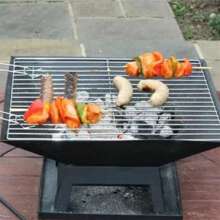 Modernisation Square BBQ Grill Outdoor Heater Garden Outdoor Fireplace Portable Fire Pit Contracted Barbecue Brazier Wood Stove,For Warmth, BBQ And Cooling Drinks And Food In Patio/Garden/Yard. - Black - View 6