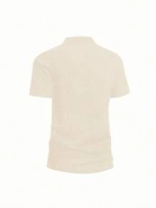 男士纯色 Polo 衫短袖，简约时尚，适合夏季