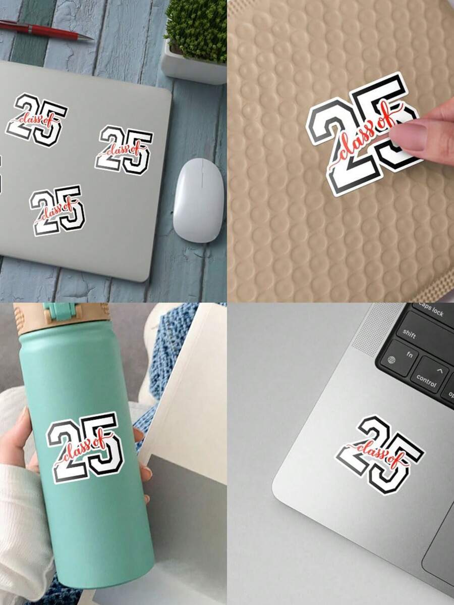 5 pcs class of 2025 stickers class of 2025 decorations graduation
