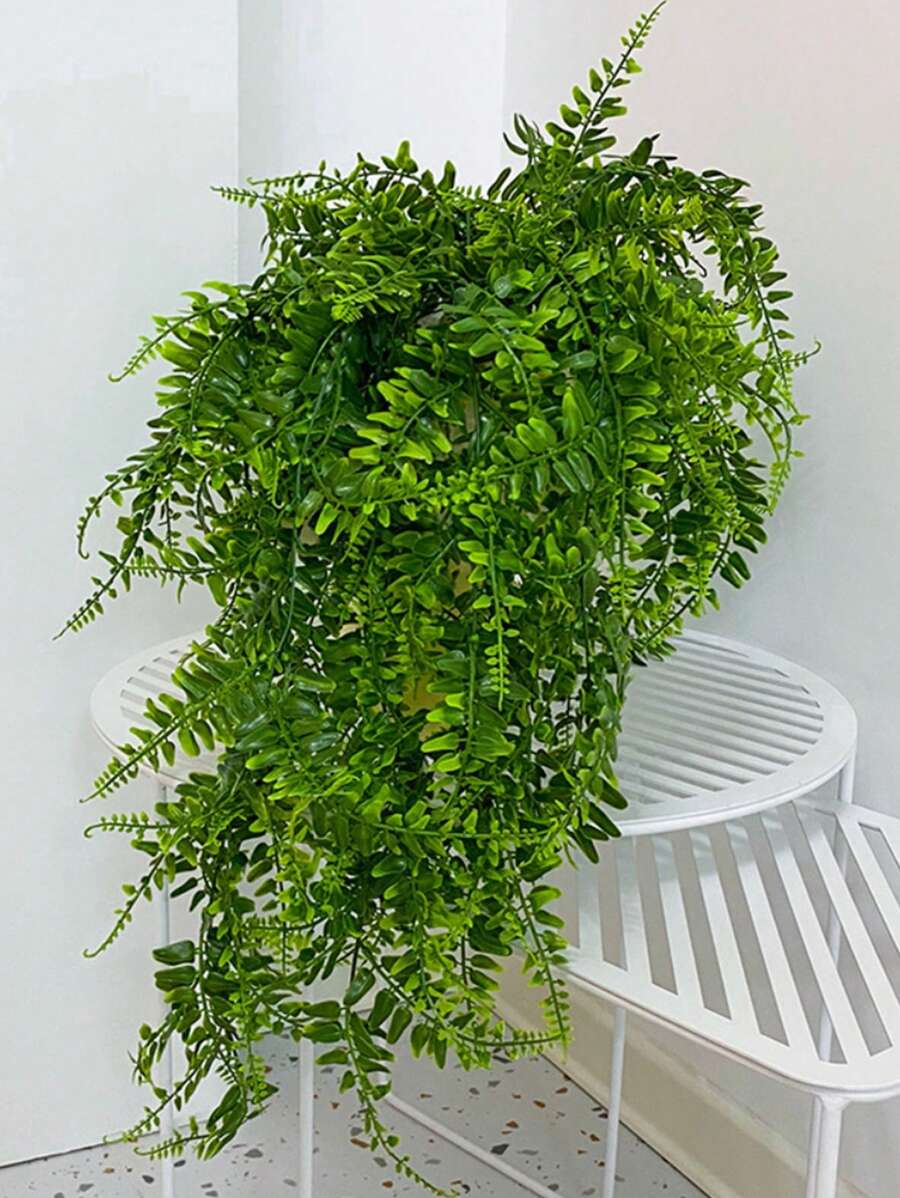 1pc Artificial Ivy Vine, Fake Wall Hanging Fern Plant, Artificial Hanging Vines, Suitable For Home Decor, Room Decor, Garden Decor, Planter Decor, Gift, Porch Decor, Autumn Decor - Green - View 1