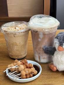 Large Transparent Insulated Acrylic Reusable Cups With Lids - Perfect For Hot And Cold Beverages, Outdoor Picnics, Birthday Parties, And Everyday Use - Multipurpose, And Easy To Clean