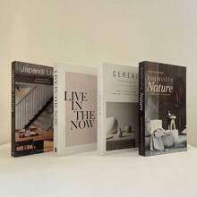 4pcs Foldable Decorative Fake Books, Minimalist Decor Book Ornaments, Suitable For Model Room Decoration - Multicolor - View 2