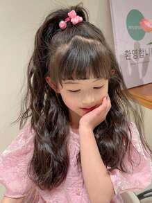 8pcs/Set Fashionable Accessories For Girls, Cute Cartoon Bear Double-Headed Elastic Simple Stylish Hair Ties, Hair Bands, Hair Scrunchies, Suitable For Daily Use