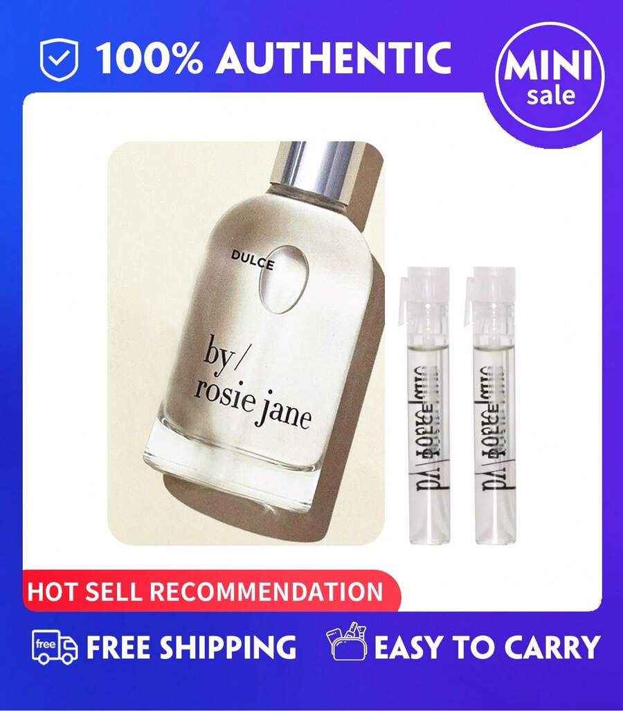By Rosie Jane DULCE Eau De Parfum EDP Perfume For Women Sample Vials .04 Oz / 1.2ml Mini Travel Size - 2,4ml (1,2ml*2) - Xem 1