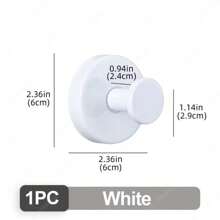 1/4 Stücke Badezimmer Saugnapf Haken aus Edelstahl, Bademantel- und Handtuchhalter, Wandmontage ohne Bohren, wiederverwendbar mit starker Haftung