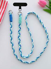 1 Stück bunte Handyhalter - lange Handyhalter-Anhänger, süßes Design, angenehmer Tragekomfort, Zufällige Farbe Metallkarabiner, ein Geschenk für Mutter, Familie, Freunde, Geburtstag, Urlaubshandy-Charm, Handykette