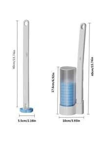 带替换头的一次性马桶刷，浴室清洁全套，壁挂式设计
