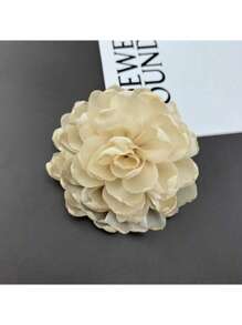 1pc10cm Light Luxury Gothic Bold Shoulder Large Floral Brooch 3D One-Piece Suit Dress For Women's Gala Dinner" Dress Accessories Pin For Clothes Bag Charm