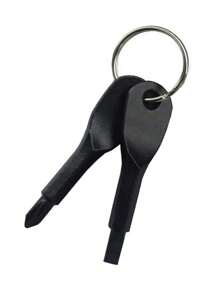 2 In 1 Keychain Screwdriver Set Mini Pocket Phillips And Flat Head Screwdriver With Key Ring Outdoor Survival Emergency Handy Tool Multifunction Repair Kit - One Size - View 9