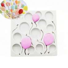 1pc Balloon Silicone Mold, Candle Mold, Soap Mold, Resin Molds, DIY Soft Pottery Clay Drop Glue Decorative Mold, Hand Decorative Art Tools
