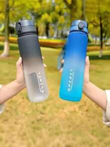 Ombre Sports Water Bottle, Portable Leak-Proof Flip Cap Drink Cup, Suitable For Workout, Fitness, Travel