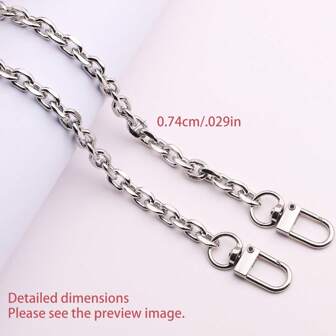 银色金属 DIY 链条，适用于各种包包链条首饰配件