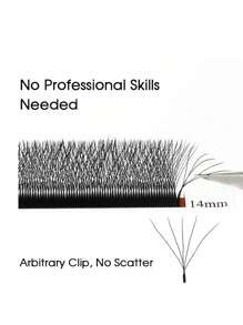 GLAM&NEED 10 Rows D-Curl Automatic Blooming W-Shaped 3D/4D/5D/6D/7D/8D/YY/6D Mink Lashes/Wet Lashes/5D Flower/Flat Oval/Easy Fan/Eyelash Extension/Jingling/Manyu/Xingyu/Yuyi/Tajian/8D R/U-YY/3D Brown/4D Brown/5D Brown Pre-Made Fan Lashes, Quick Lash Application, Natural & Soft, Lightweight & Voluminous