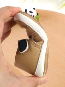 1 Pair Infant/Toddler Breathable Mesh Hook & Loop Design Sandals, Suitable For 0-1 Year Old Infant Boys/Girls, Fit For Summer, Spring & Autumn - Apricot - View 6