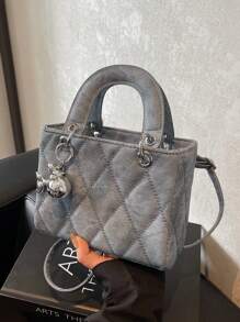 Small And Niche High-End Daifei Handbag For Women 2024 Fashionable New Diamond Grid Handbag, Shoulder Crossbody Bag, Christmas Gift, Travel Party Travel