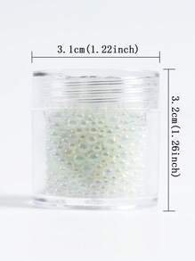 1 pièce/3 pièces Perles de verre Aurores en résine époxy, perles à bulles mini de tailles mélangées pour matériau de remplissage de moule en silicone, fournitures artisanales DIY, fournitures pour la confection de bijoux