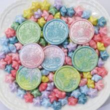 100 件彩色星形封蜡珠，蜡印封蜡珠适用于 DIY 装饰信封、结婚请柬、卡片、明信片、礼品包装、工艺品、剪贴簿 - 彩色 - 查看 8