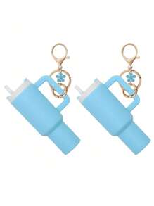 Juego de 1/2/3/5/8 piezas de llavero con mini vaso, lindos encantos con vaso para mujer para bolso, mochila, botella de agua mini - Estilo callejero, multicolor, accesorios del llavero, encantos para bolsos, vasos, 5/3/2/1 llaveros, accesorios para bolsos, encantos para bolsos de mano, caja de almacenamiento de lápiz labial, accesorios para bolsos, llavero de mini vaso, llavero de mini vaso para llavero o bálsamo labial, llavero lindo de vaso
