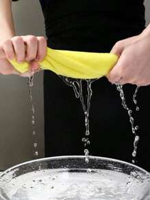 10条加厚厨房清洁布/抹布，多色，竹纤维材质，吸水性强，不掉毛，不油腻，9.8英寸 x 9.8英寸，仅限手洗，适用于厨房、浴室、家居清洁