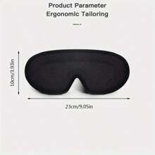 1 pièce Masque de sommeil, masque pour les yeux 3D à contour profond pour hommes et femmes, conçu pour les dormeurs sur le côté, cache-œil et masque pour les yeux 100% occultant, masque pour les yeux doux et confortable pour le travail de nuit, les voyages, le yoga et la sieste, noir, pour la chambre, les voyages, le bureau, l'école, articles scolaires