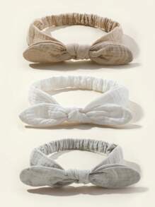 Bộ 3 băng đô co giãn hình tai thỏ, phụ kiện tóc hoạt hình cho trẻ sơ sinh và trẻ mới biết đi - Nhiều màu - Xem 11