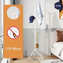 Metal Coat Rack Freestanding Stable Coat Tree With 9 Hook Hat Coat Hanger Stand Organizer For Bedroom Living Room Hallway Office,Spring,Minimalist,Summer Tops - Black - View 6