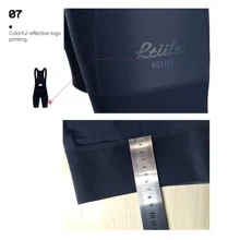 1 件 Ltiilt 品牌男士骑行压缩短裤，带吊带，适合公路自行车和山地自行车，夏季