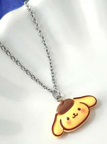 Sanrio 1pc Sanrio Cartoon Resin KT Cat, My Melody, Kuromi, Necklace,Choker Necklace, Girly Jewelry Gift For Girlfriend Or Best Friend