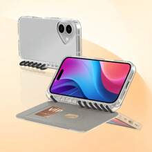 1pc, Customized Name Artifieial Leather Notebook Phone Case For IPhone16, 15, 14, 13, 12, 11, Pro, ProMax, Personalized Name Phone Case, Anniversary Gift, Valentine's Day Gift, Birthday Gift, Wedding Gift, Mother's Day Gift, Father's Day Gift, Best Friend Gift, Gift For Mom/Dad, Gift For Boyfriend, Gift For Boyfriend