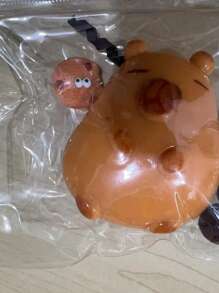 1 Stück zufälliger Stil TPR süßes Flusspferd weiches Quetschspielzeug, Weihnachtsgeschenke, Neujahrsgeschenke, Lustiges Spielzeug mit Acryl-Aufhänger, zufällige Farbe und Stil (zufällige äußere Verpackung)