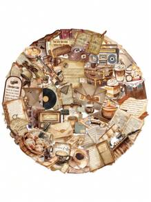 50PCS Art Illustration Popular Creative Cartoon Retro Coffee Decor Style Graffiti Stickers Personalized Fashion Creative DIY Beautifully Decorated Decal Cups, Helmets, Skateboard Popular Sticker Toys