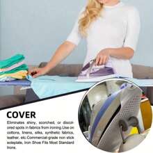 1pc Shoe Cover Iron Plate Cover Iron Heat Protector Iron Based Electric Iron Protector Cloth Apartment Essentials College Dormitory Essentials Home Essentials Iron Plate Cover Protect Your Iron Back To School Supplies For Home Travel Accessories