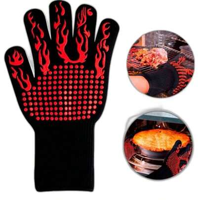 Luva Térmica De Proteção Forno Churrasco Panelas Super Resistente Altas Temperaturas