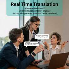 New 144 Translation Earphones: Real Time Translation Headphones, Suitable For Travel, Business, And Work