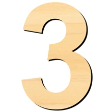 45cm/17in Large Wooden Alphabet Letters A-Z, Numbers 0-9, Blank Unfinished Wooden Letter Number Signs, Cutout Wooden Letters Suitable For Home Wall Decor, Birthday, Wedding, Party, Classroom Decoration - Apricot - View 11