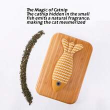 猫爱好者和猫妈妈喜欢的玩具猫爱好者和猫妈妈喜欢薄荷毛绒鱼抓棒咀嚼玩具，适合小猫和猫爱好者和猫妈妈喜欢，自娱自乐，缓解无聊