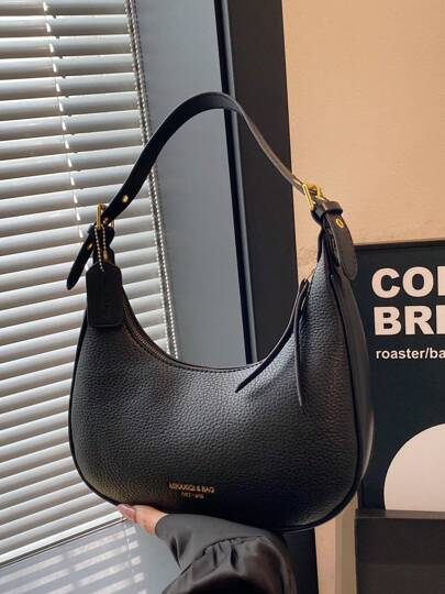 Premium Sense腋下包女2025新款质感百搭单肩包时尚通勤手提包月牙包