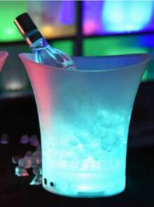 Hielera y Bocina Bluetooth Luz LED Sonido Hi-Fi 7 litros - Blanco - Ver 7