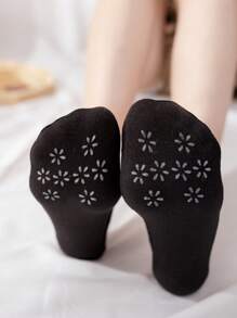 6 Pairs Plus Size Women Invisible Short Socks, Lace Trim Casual Non-Slip Ankle Socks [Without Paper Card]