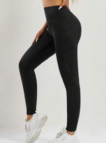 Pocketed Yoga Pants, Women Athletic Tights, Fitness Leggings For Outdoor & Yoga